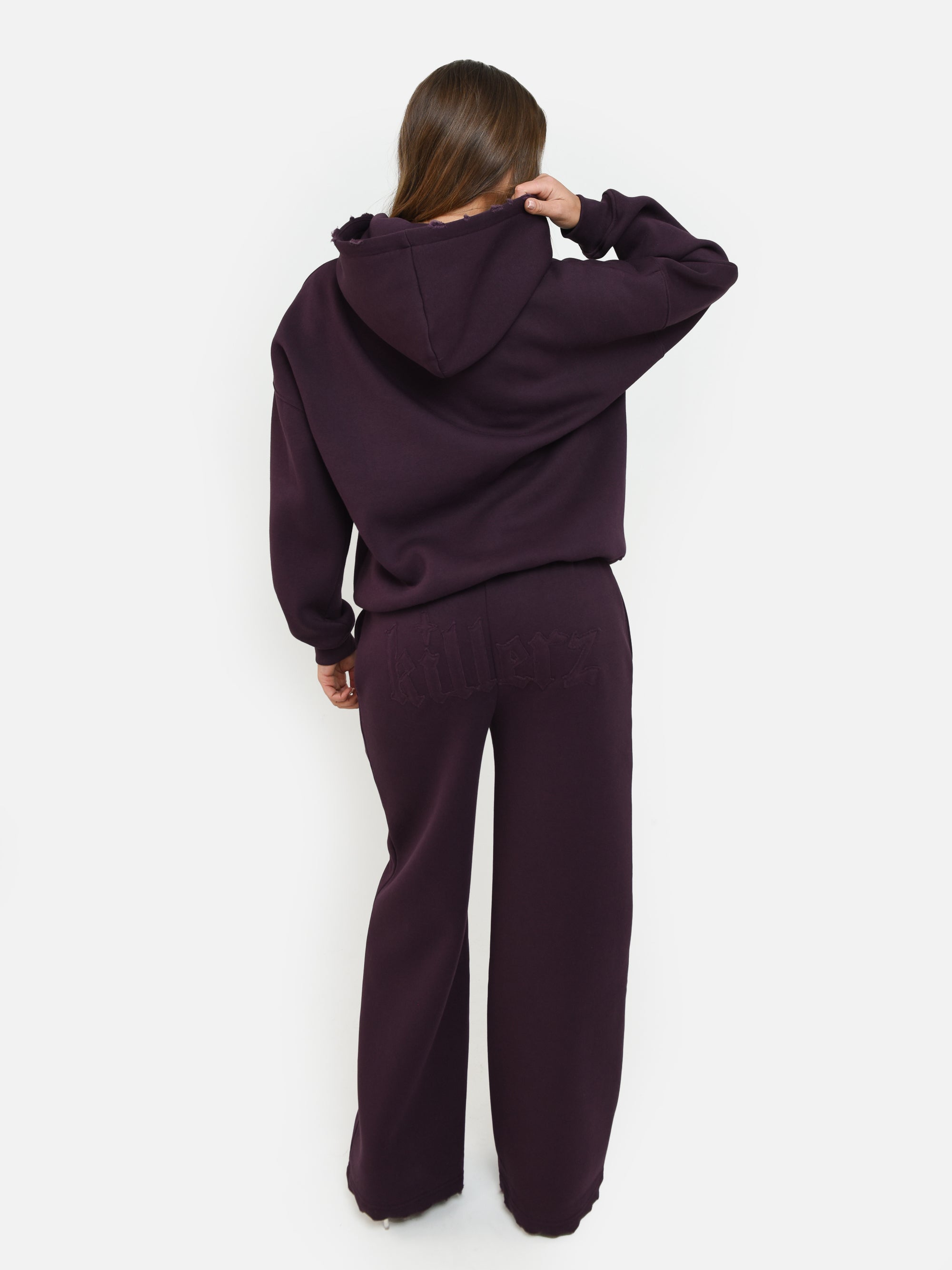 GRAPE APPLIQUÉ ZIP UP HOODIE